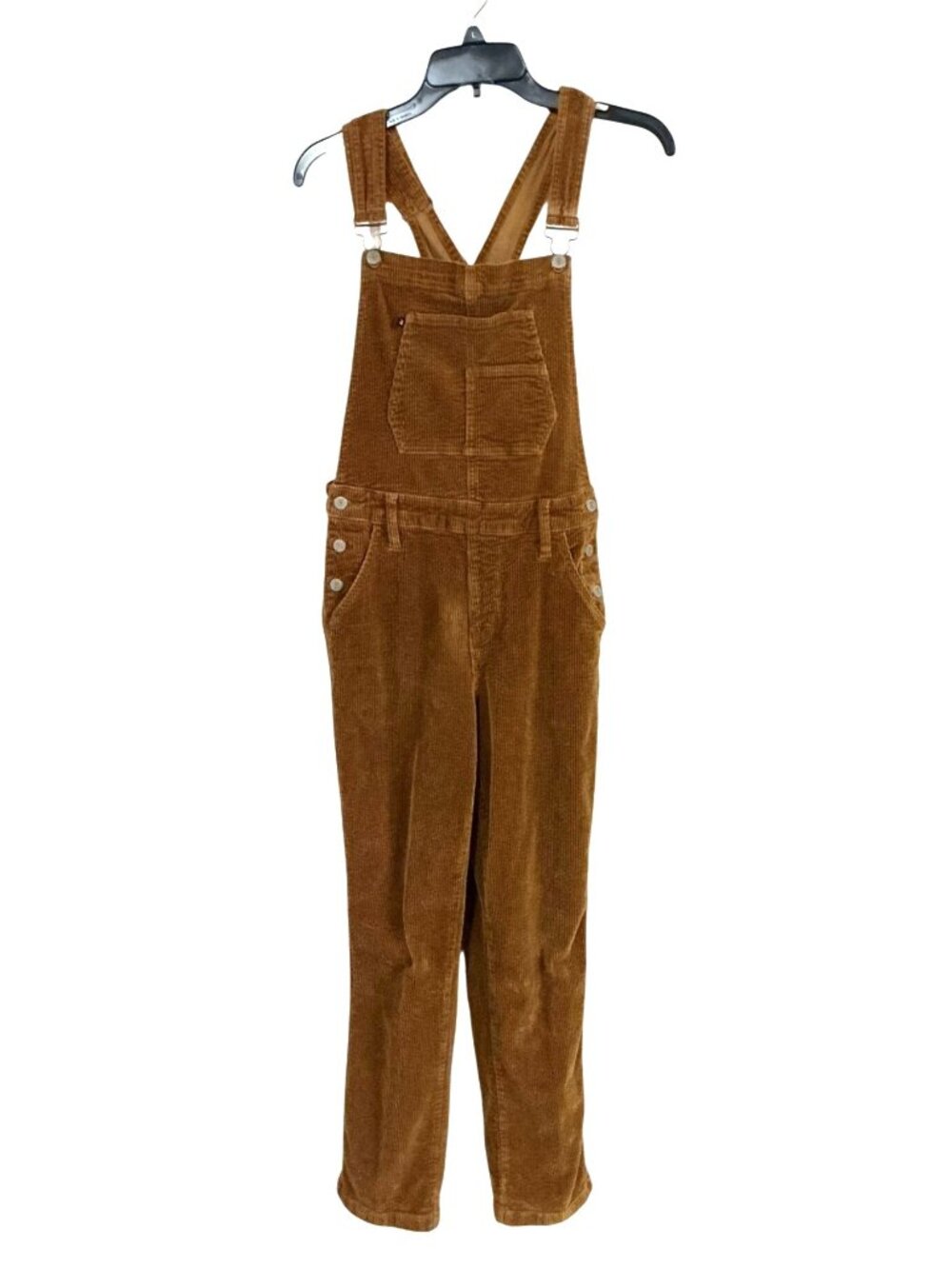 Judy Blue Womens Medium Straight Leg Brown Corduroy Overalls